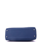 Hermes Kelly Handbag Deep Blue Togo with Palladium Hardware 32
