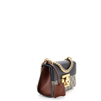 Gucci Padlock Shoulder Bag GG Coated Canvas and Leather Small