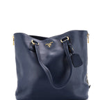 Prada Side Zip Shopper Tote Vitello Daino Large