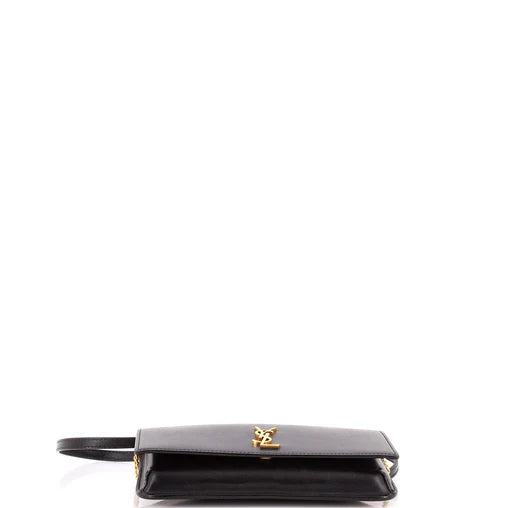 Saint Laurent Classic Monogram Phone Holder Shoulder Bag Leather
