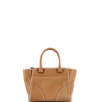 Prada Twin Pocket Convertible Tote Stitched City Calf Small
