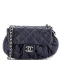 Chanel Chain Around Flap Bag Quilted Leather Medium
