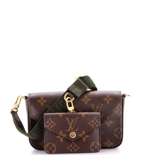 Louis Vuitton Felicie Strap & Go Handbag Monogram Canvas