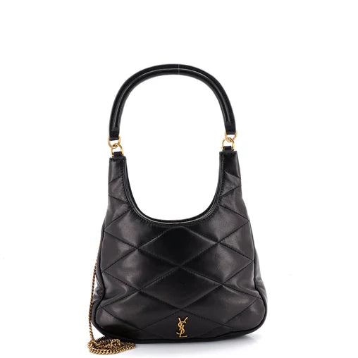 Saint Laurent Sade Hobo Bag Quilted Leather
