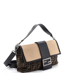 Fendi Baguette NM Bag Zucca Canvas with Leather Large