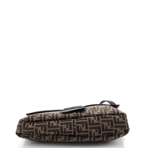 Fendi Baguette NM Bag Zucca Canvas with Leather Large