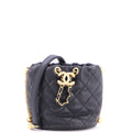 Chanel About Pearls Bucket Bag Quilted Calfskin Mini