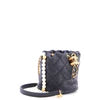 Chanel About Pearls Bucket Bag Quilted Calfskin Mini