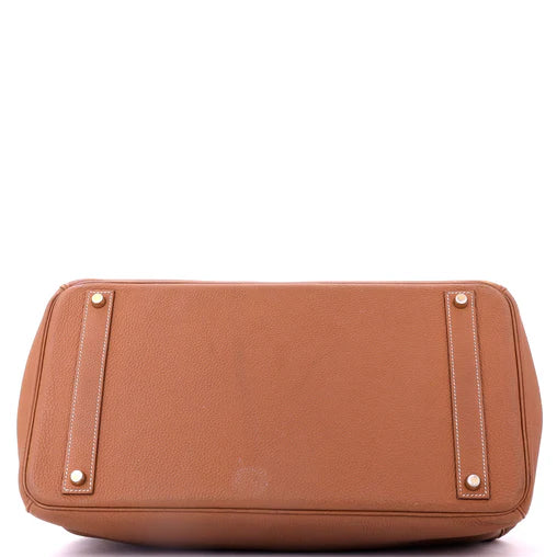 Hermes Birkin Handbag Gold Togo with Gold Hardware 40