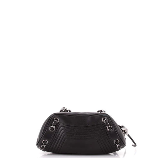 Chanel Lax Tassel Chain Shoulder Bag Leather Small