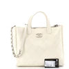 Chanel Covered CC Shopping Tote Stitched Caviar Medium