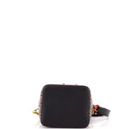 Fendi Mon Tresor Bucket Bag Zucca Embossed Leather Small