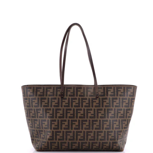 Fendi Roll Tote Zucca Coated Canvas Large