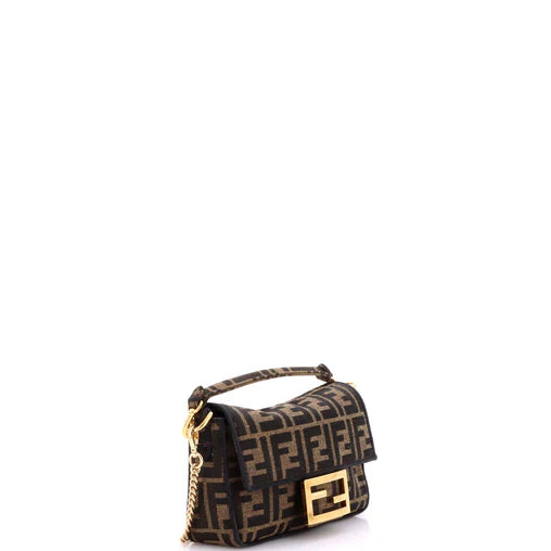 Fendi Baguette NM Bag Zucca Canvas Mini