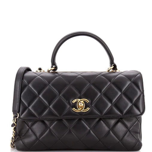 Chanel Trendy CC Top Handle Bag Quilted Lambskin Medium