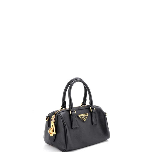 Prada Lux Convertible Boston Bag Saffiano Leather Small