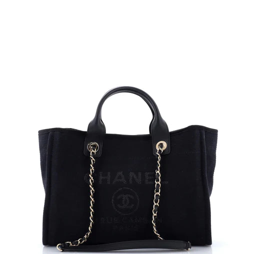 Chanel Deauville NM Tote Mixed Fibers Small