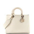 Christian Dior Diorissimo Tote Pebbled Leather Medium
