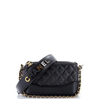 Chanel Gabrielle Double Zip Clutch with Chain Quilted Aged Calfskin