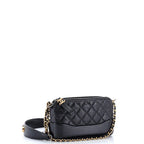 Chanel Gabrielle Double Zip Clutch with Chain Quilted Aged Calfskin