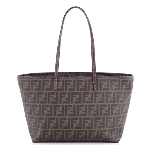 Fendi Roll Tote Zucca Coated Canvas Medium