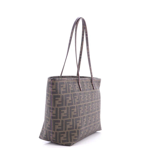 Fendi Roll Tote Zucca Coated Canvas Medium