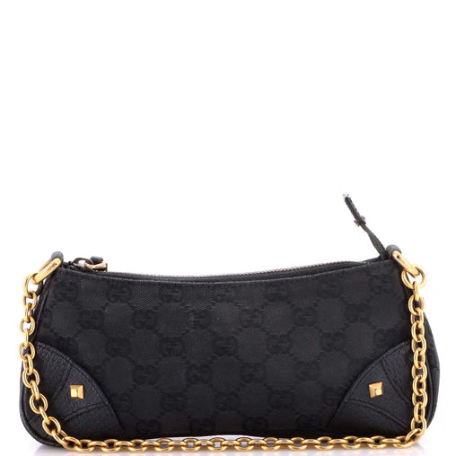 Gucci Nail Chain Pochette GG Canvas