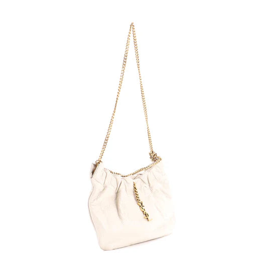 Saint Laurent Pac Pac Ruched Hobo Leather