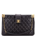 Chanel Elegant CC Tote Quilted Lambskin Large