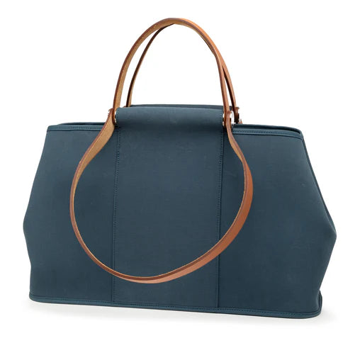 Hermes Cabag Elan Toile and Leather 39