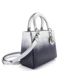 Christian Dior Lady Dior Bag Micro Cannage Ombre Metallic Calfskin Medium