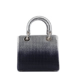 Christian Dior Lady Dior Bag Micro Cannage Ombre Metallic Calfskin Medium