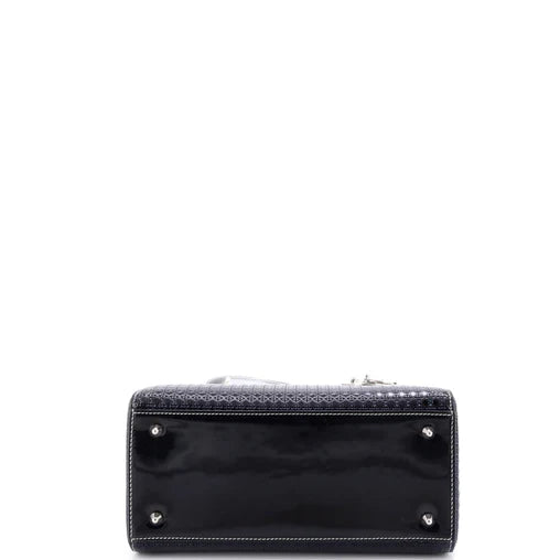 Christian Dior Lady Dior Bag Micro Cannage Ombre Metallic Calfskin Medium