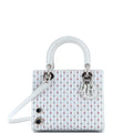 Christian Dior Lady Dior Bag Embroidered Leather with Applique Medium