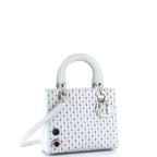 Christian Dior Lady Dior Bag Embroidered Leather with Applique Medium