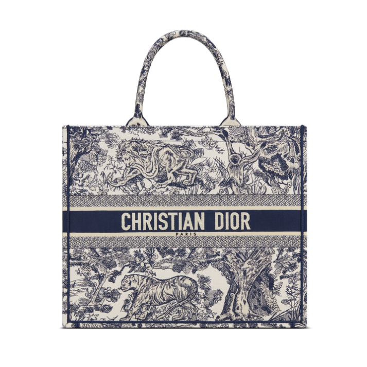 Christian Dior large book tote bag