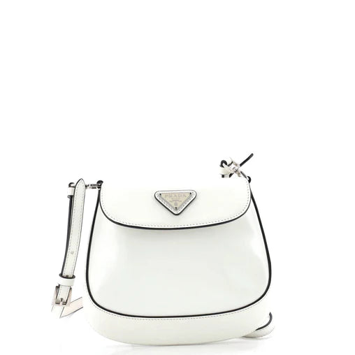Prada Cleo Flap Shoulder Bag Spazzolato Leather Mini