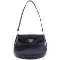 Prada Cleo Flap Shoulder Bag Spazzolato Leather Small