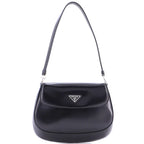Prada Cleo Flap Shoulder Bag Spazzolato Leather Small