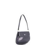 Prada Cleo Flap Shoulder Bag Spazzolato Leather Small