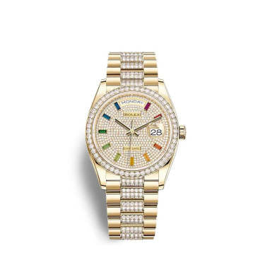 Rolex day-date 36 yellow gold ref# 128348RBR-0031