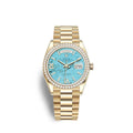 Rolex light blue gold