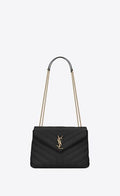Saint Lauren toy loulou in quilted leather bag